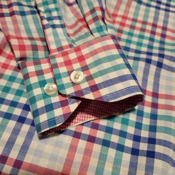 Tailorbyrd 100% Cotton, Classic Fit Button Up Shirt Mens Medium - Picture 3 of 9